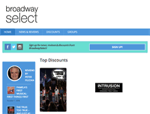 Tablet Screenshot of broadwayselect.com